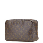 ルイ ヴィトン モノグラム トゥルーストワレット 28 セカンドバッグ クラッチバッグ M47522 ブラウン PVC レディース LOUIS VUITTON 【中古】
